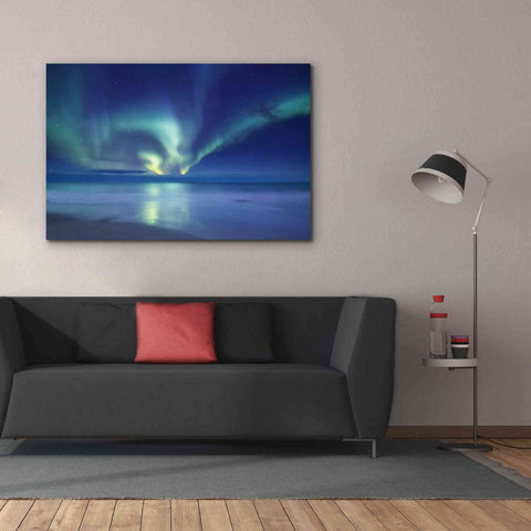 Image of 'Northern Lights In The Lofoten Islands Norway 7' by Epic Portfolio, Giclee Canvas Wall Art,60x40