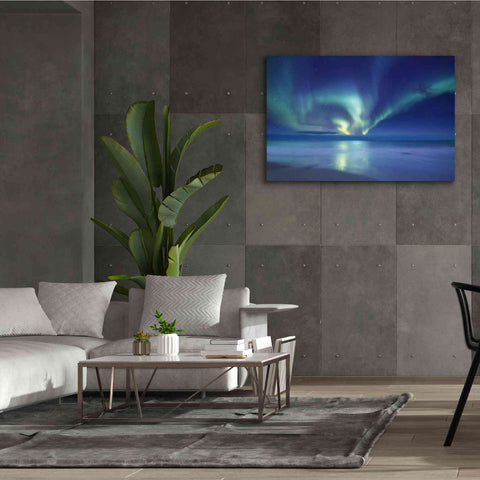 Image of 'Northern Lights In The Lofoten Islands Norway 7' by Epic Portfolio, Giclee Canvas Wall Art,60x40