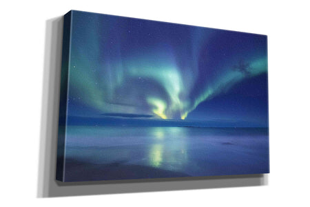 'Northern Lights In The Lofoten Islands Norway 7' by Epic Portfolio, Giclee Canvas Wall Art