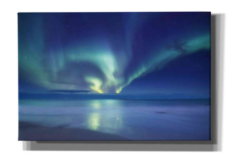 Image of 'Northern Lights In The Lofoten Islands Norway 7' by Epic Portfolio, Giclee Canvas Wall Art