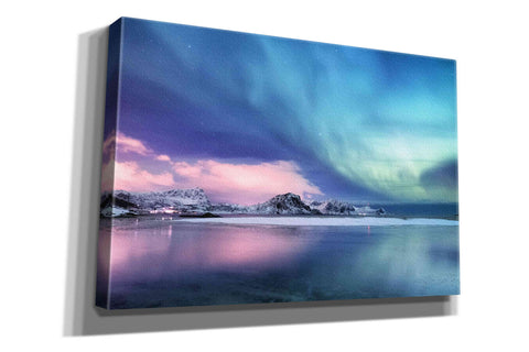 Image of 'Northern Lights In The Lofoten Islands Norway 8' by Epic Portfolio, Giclee Canvas Wall Art