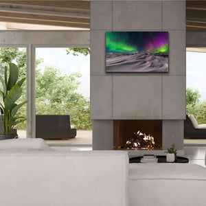 'Northern Lights On The Arctic Ocean Shore 1' by Epic Portfolio, Giclee Canvas Wall Art,40x26