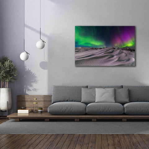 Image of 'Northern Lights On The Arctic Ocean Shore 1' by Epic Portfolio, Giclee Canvas Wall Art,60x40
