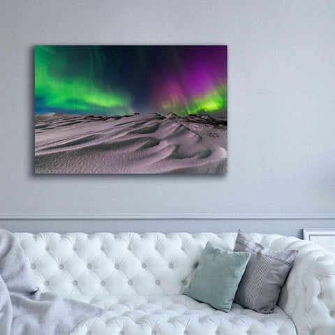 Image of 'Northern Lights On The Arctic Ocean Shore 1' by Epic Portfolio, Giclee Canvas Wall Art,60x40