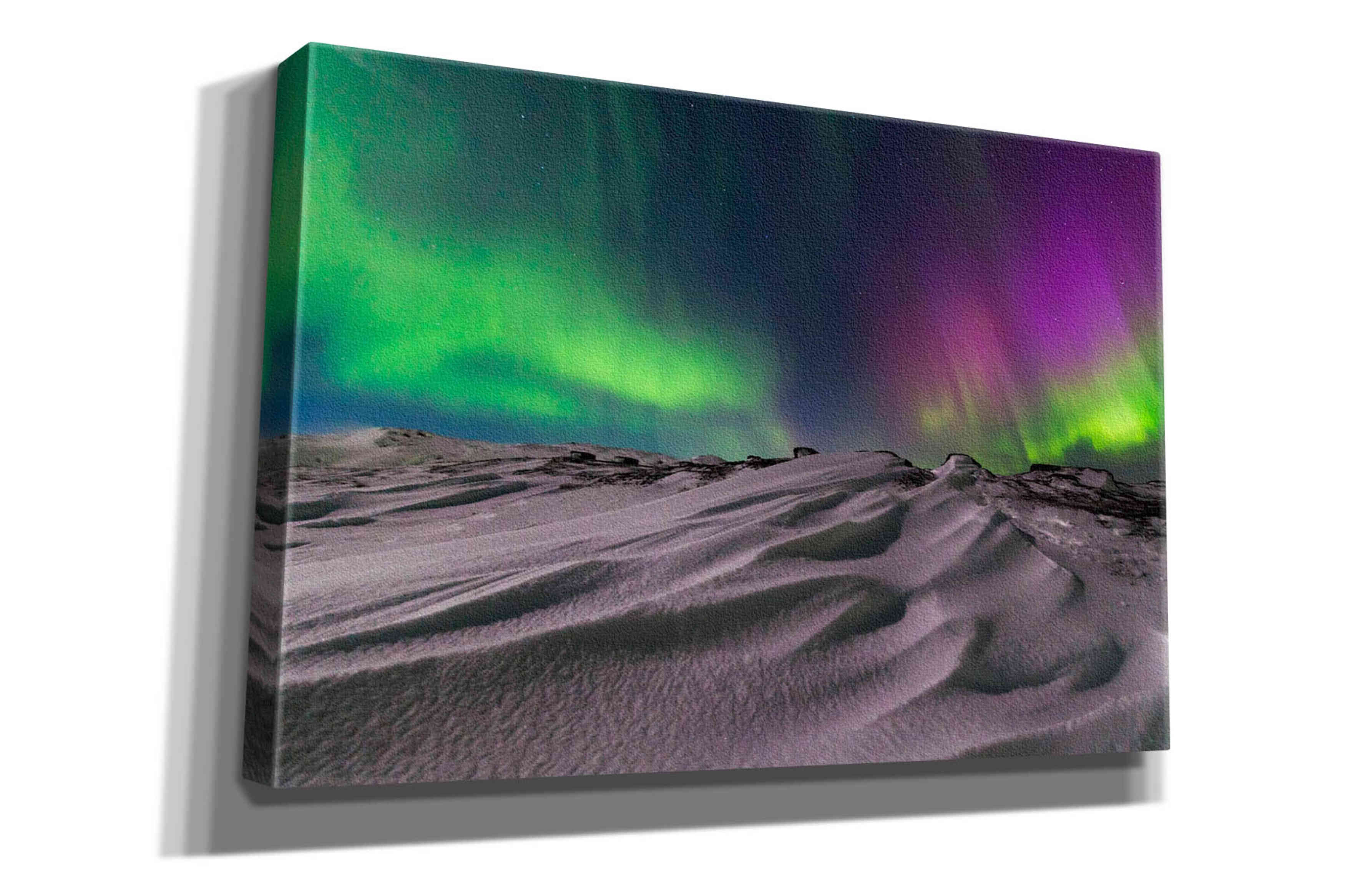 'Northern Lights On The Arctic Ocean Shore 1' by Epic Portfolio, Giclee Canvas Wall Art