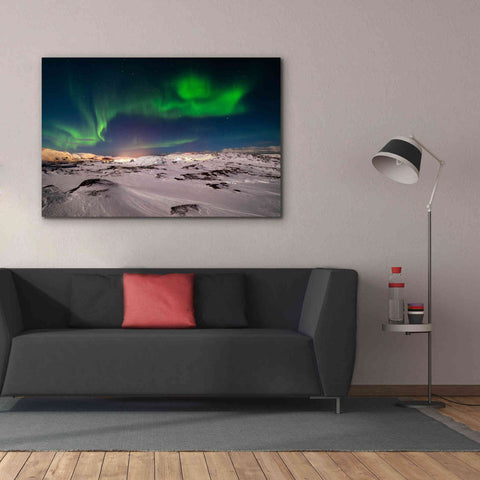 Image of 'Northern Lights On The Arctic Ocean Shore 2' by Epic Portfolio, Giclee Canvas Wall Art,60x40