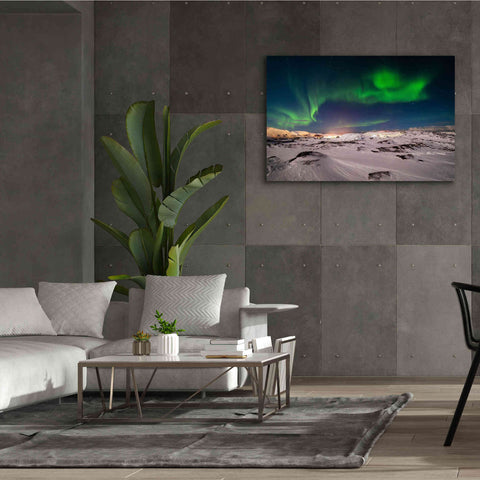 Image of 'Northern Lights On The Arctic Ocean Shore 2' by Epic Portfolio, Giclee Canvas Wall Art,60x40