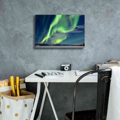 Image of 'Spectacular Aurora Borealis Northern Lights' by Epic Portfolio, Giclee Canvas Wall Art,18x12