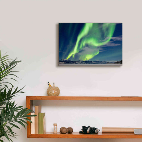 Image of 'Spectacular Aurora Borealis Northern Lights' by Epic Portfolio, Giclee Canvas Wall Art,18x12