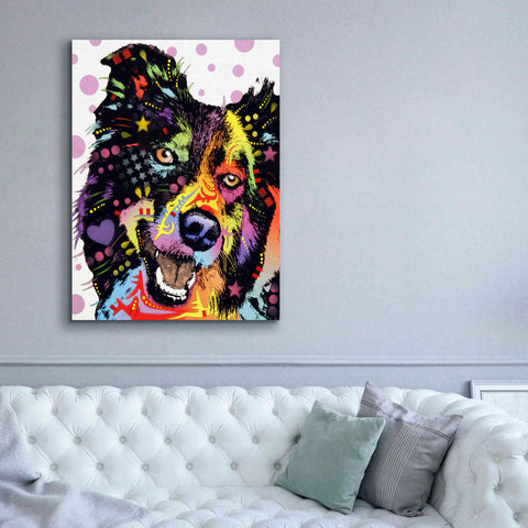 Image of 'Border Collie 1' by Dean Russo, Giclee Canvas Wall Art,40x54