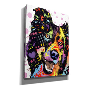 'Border Collie 1' by Dean Russo, Giclee Canvas Wall Art
