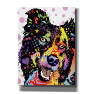 'Border Collie 1' by Dean Russo, Giclee Canvas Wall Art