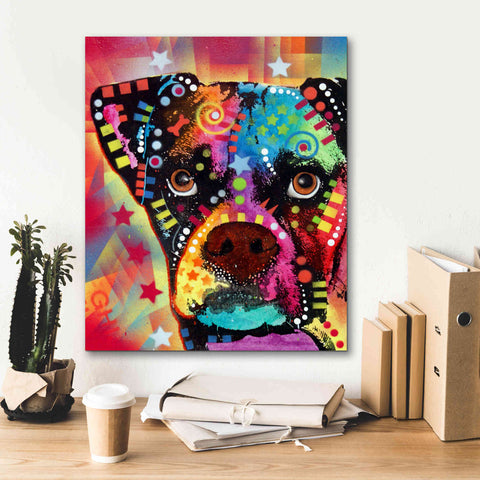 Image of 'Boxer Cubism' by Dean Russo, Giclee Canvas Wall Art,20x24