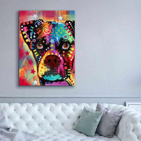 Image of 'Boxer Cubism' by Dean Russo, Giclee Canvas Wall Art,40x54