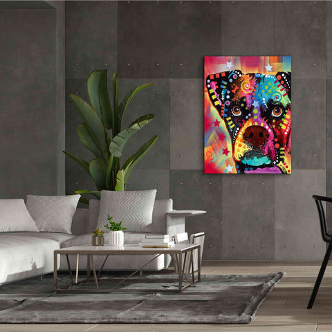 Image of 'Boxer Cubism' by Dean Russo, Giclee Canvas Wall Art,40x54