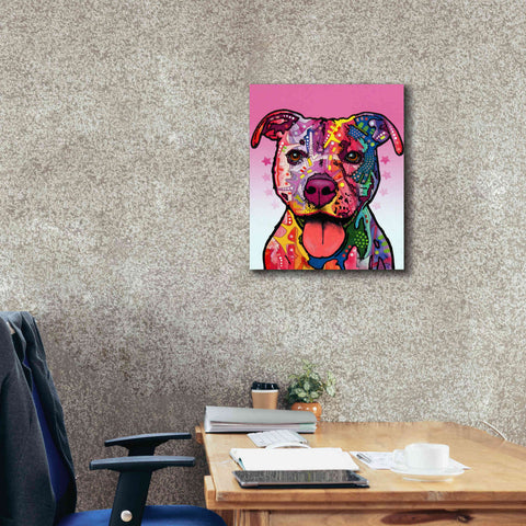 Image of 'Cherish The Pitbull' by Dean Russo, Giclee Canvas Wall Art,20x24