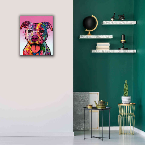 Image of 'Cherish The Pitbull' by Dean Russo, Giclee Canvas Wall Art,20x24