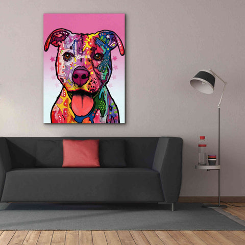 Image of 'Cherish The Pitbull' by Dean Russo, Giclee Canvas Wall Art,40x54