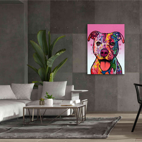 Image of 'Cherish The Pitbull' by Dean Russo, Giclee Canvas Wall Art,40x54