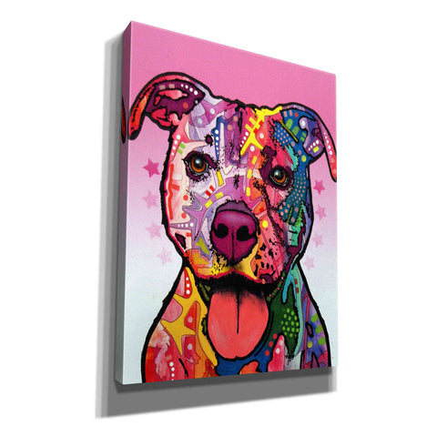 Image of 'Cherish The Pitbull' by Dean Russo, Giclee Canvas Wall Art