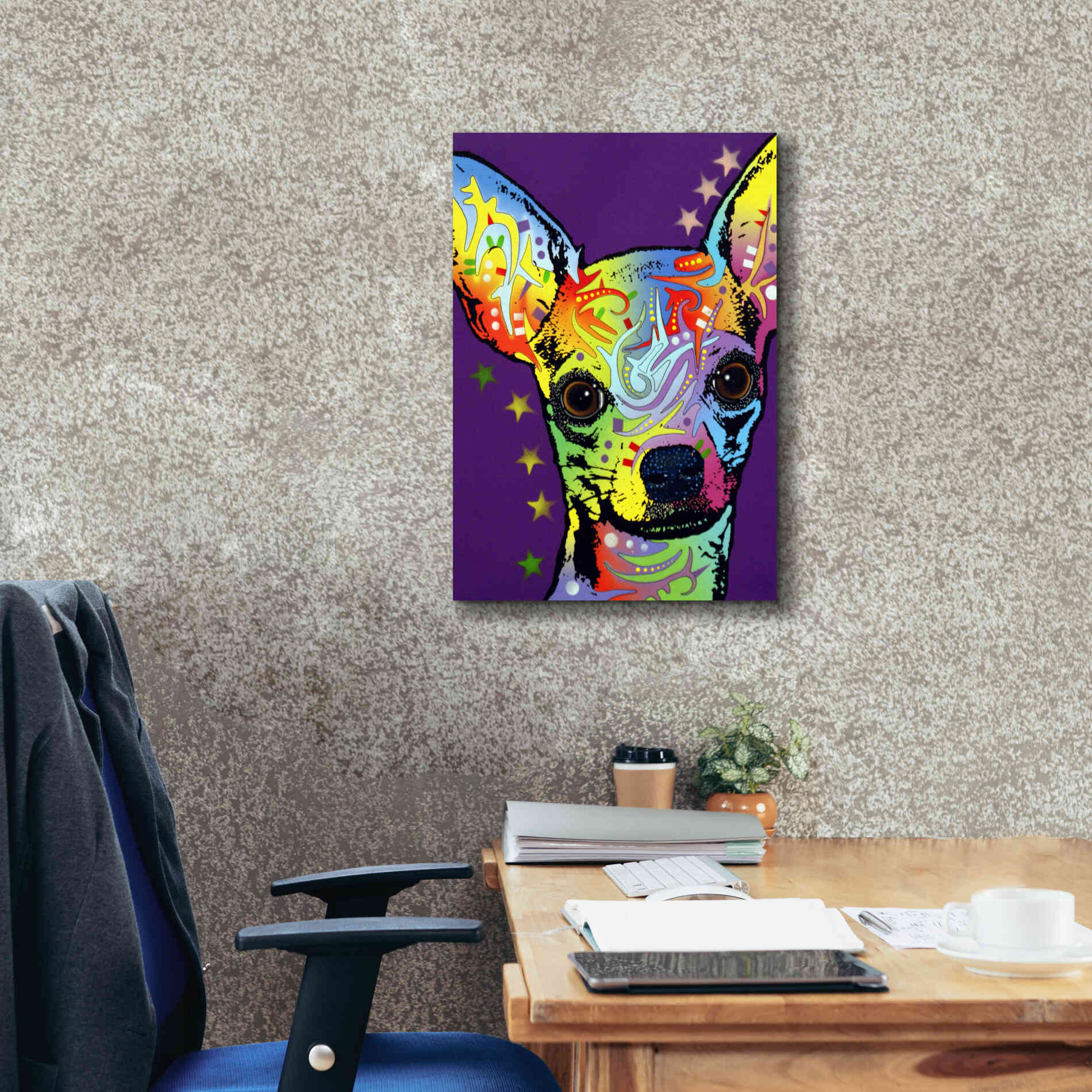 'Chihuahua Ii' by Dean Russo, Giclee Canvas Wall Art,18x26
