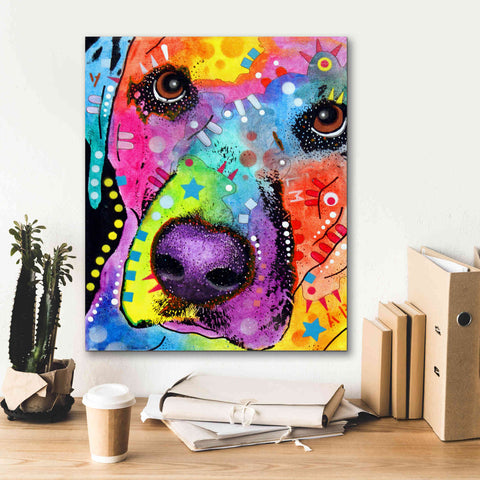 Image of 'Closeup Labrador' by Dean Russo, Giclee Canvas Wall Art,20x24