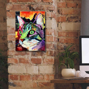 'Curiosity Cat' by Dean Russo, Giclee Canvas Wall Art,12x16