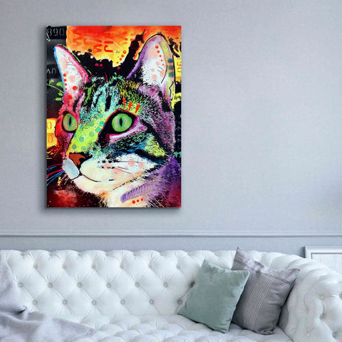 Image of 'Curiosity Cat' by Dean Russo, Giclee Canvas Wall Art,40x54
