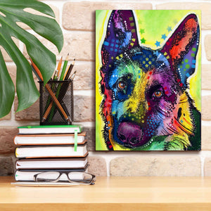 'German Shepherd 1' by Dean Russo, Giclee Canvas Wall Art,12x16