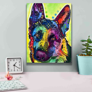 'German Shepherd 1' by Dean Russo, Giclee Canvas Wall Art,12x16