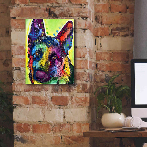 Image of 'German Shepherd 1' by Dean Russo, Giclee Canvas Wall Art,12x16