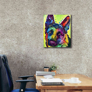 'German Shepherd 1' by Dean Russo, Giclee Canvas Wall Art,20x24