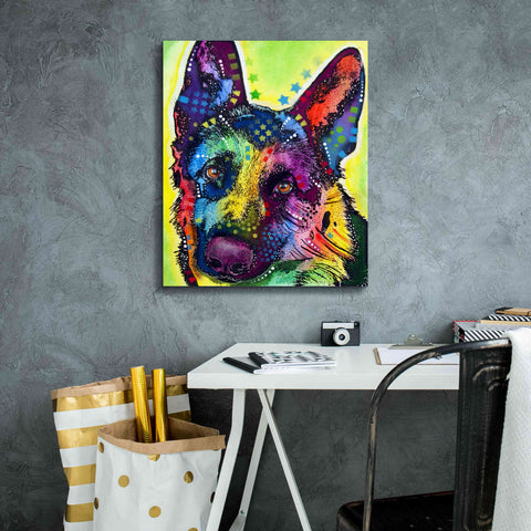 Image of 'German Shepherd 1' by Dean Russo, Giclee Canvas Wall Art,20x24