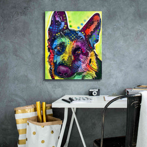 'German Shepherd 1' by Dean Russo, Giclee Canvas Wall Art,20x24