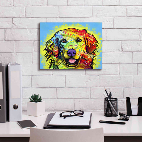 Image of 'Golden Retriever' by Dean Russo, Giclee Canvas Wall Art,16x12