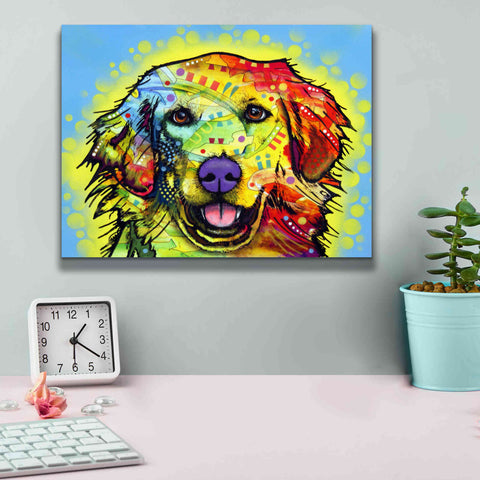 Image of 'Golden Retriever' by Dean Russo, Giclee Canvas Wall Art,16x12