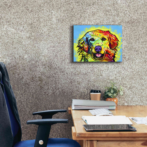 Image of 'Golden Retriever' by Dean Russo, Giclee Canvas Wall Art,16x12