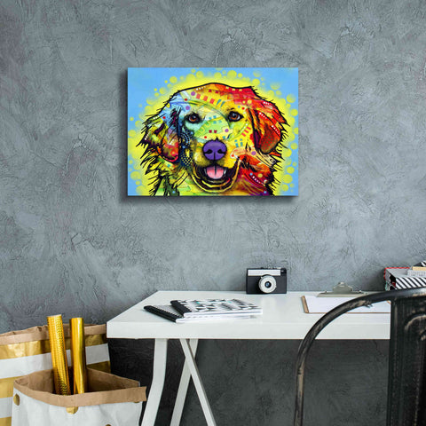 Image of 'Golden Retriever' by Dean Russo, Giclee Canvas Wall Art,16x12