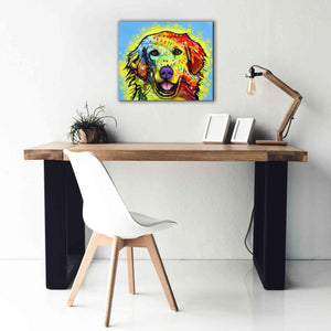 'Golden Retriever' by Dean Russo, Giclee Canvas Wall Art,24x20