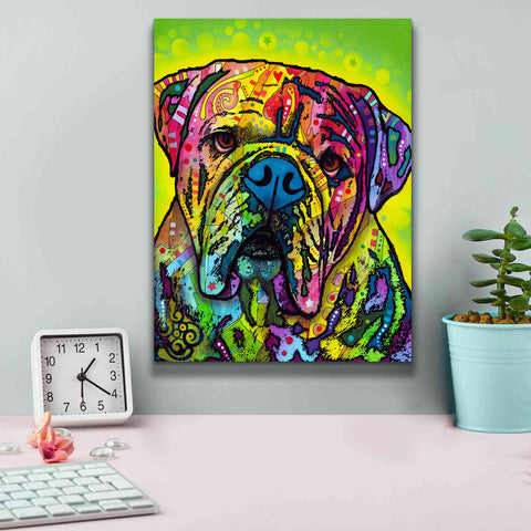 Image of 'Hey Bulldog' by Dean Russo, Giclee Canvas Wall Art,12x16