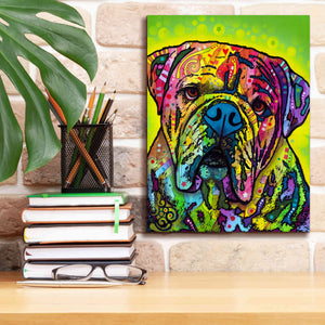 'Hey Bulldog' by Dean Russo, Giclee Canvas Wall Art,12x16