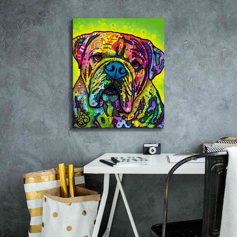 Image of 'Hey Bulldog' by Dean Russo, Giclee Canvas Wall Art,20x24