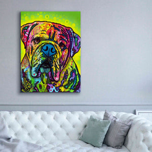 'Hey Bulldog' by Dean Russo, Giclee Canvas Wall Art,40x54