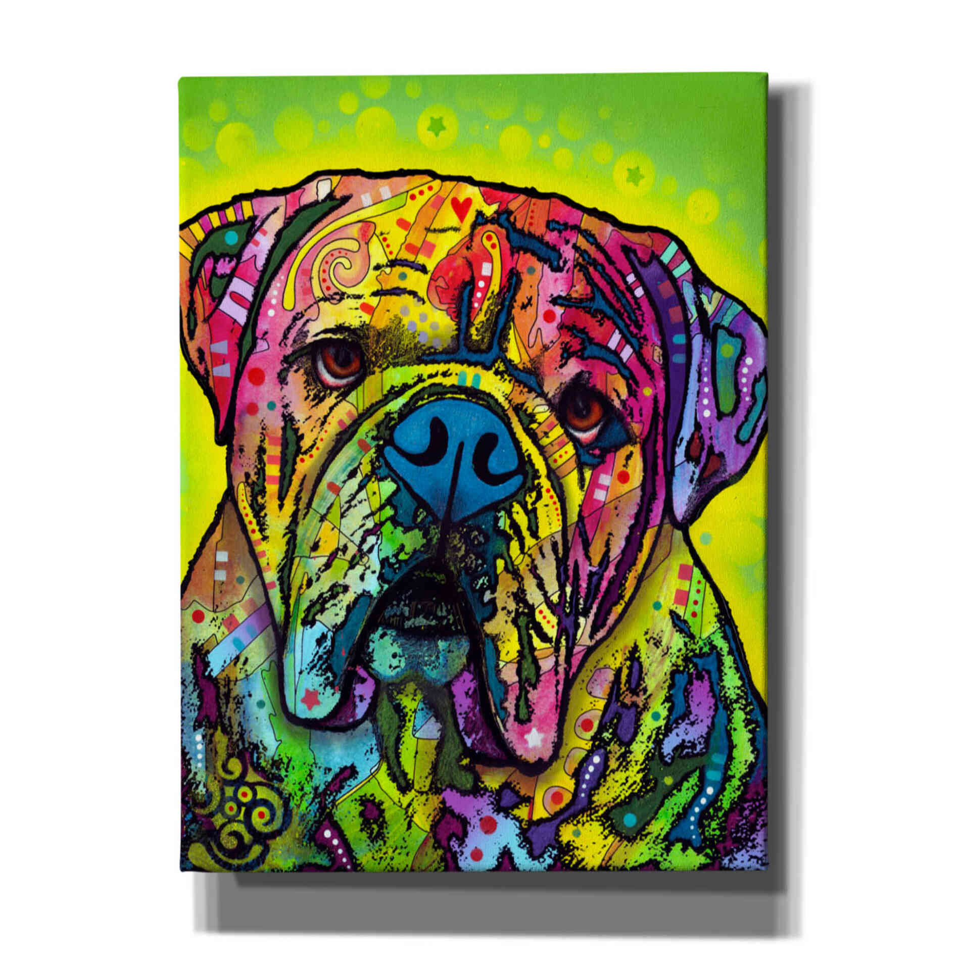 'Hey Bulldog' by Dean Russo, Giclee Canvas Wall Art