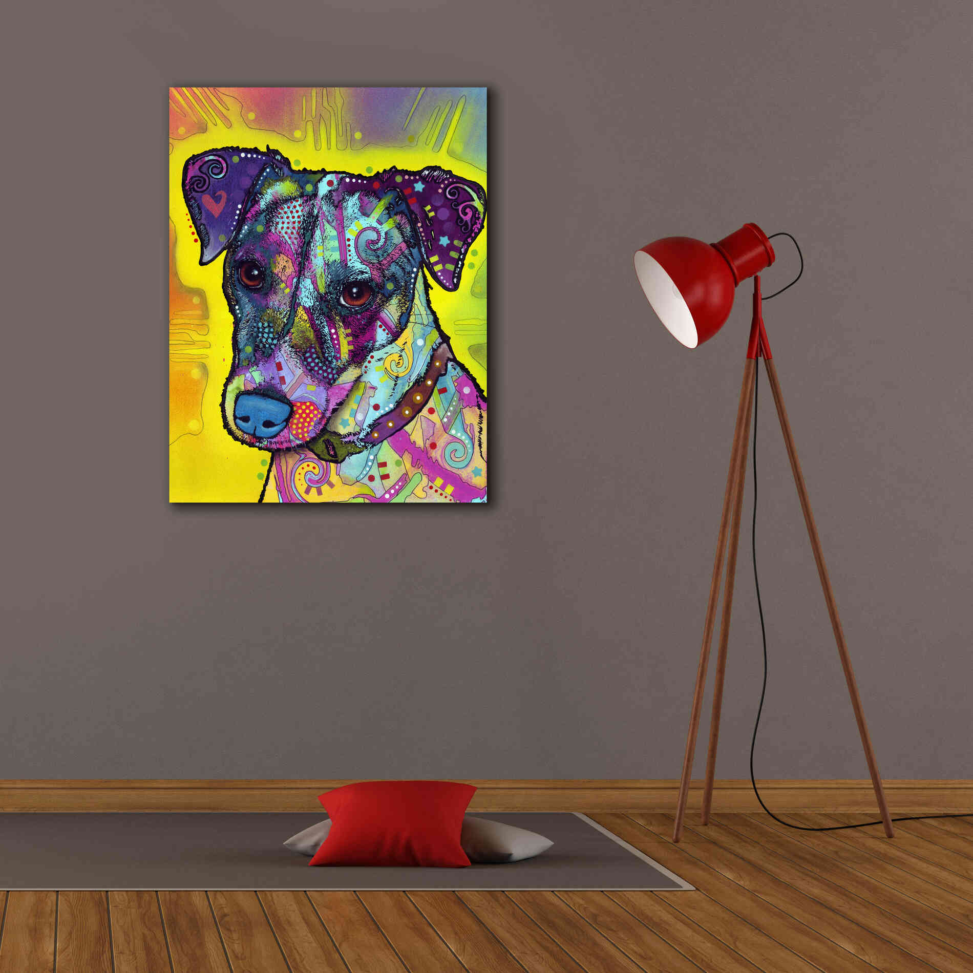 'Jack Russell' by Dean Russo, Giclee Canvas Wall Art,26x34