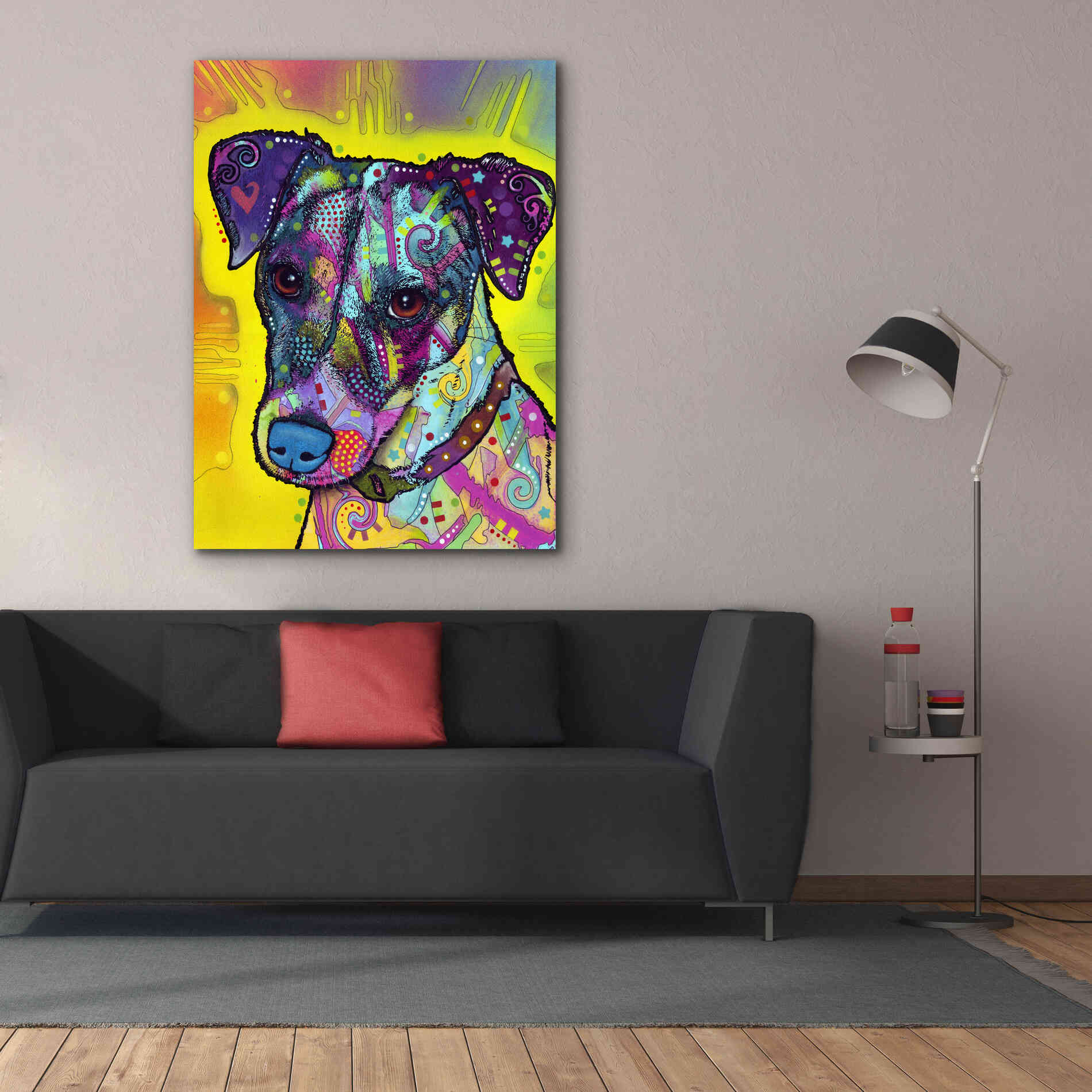 'Jack Russell' by Dean Russo, Giclee Canvas Wall Art,40x54