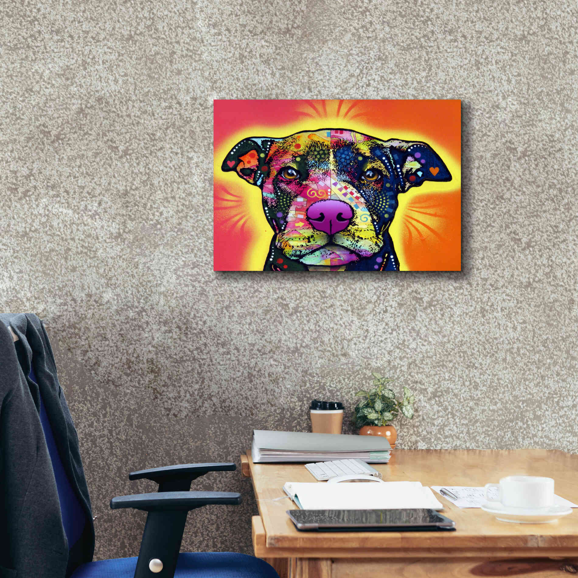 'Love A Bull' by Dean Russo, Giclee Canvas Wall Art,24x20