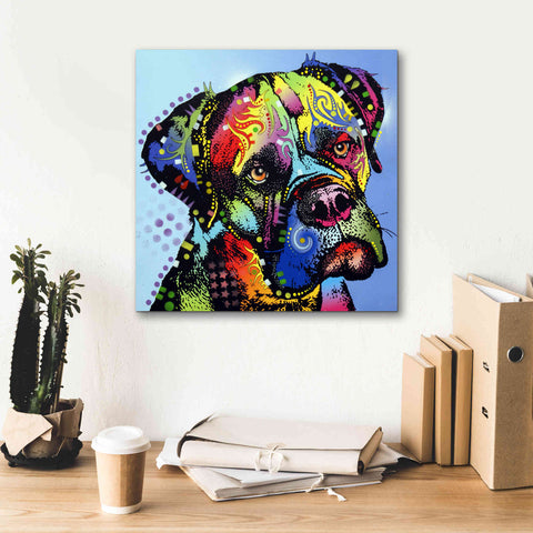 Image of 'Mastiff Warrior' by Dean Russo, Giclee Canvas Wall Art,18x18