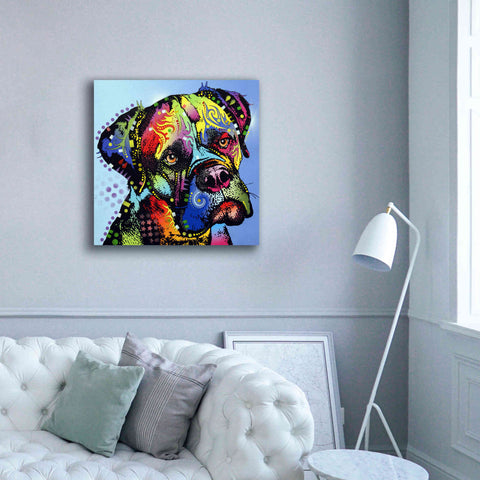 Image of 'Mastiff Warrior' by Dean Russo, Giclee Canvas Wall Art,37x37