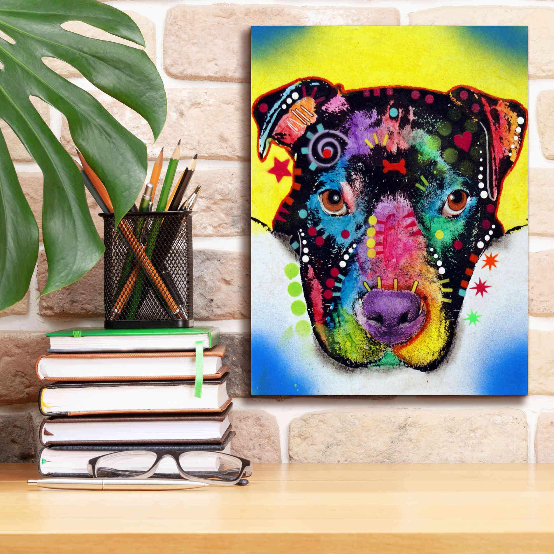 'Otter Pitbull' by Dean Russo, Giclee Canvas Wall Art,12x16